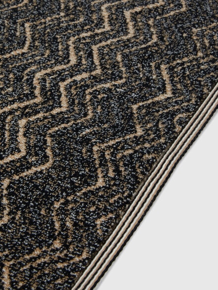 Azul bath mat 60x90 cm in cotton chevron, Brown - 1D3SP99961138