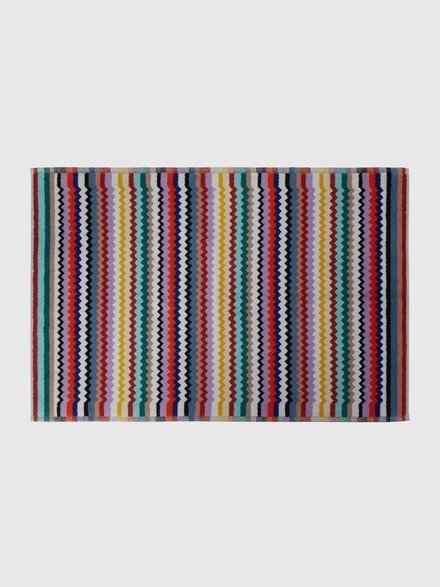 Tappetino da bagno Riverbero 60x90 cm in cotone zig zag, Multicolore  - 1D3SP99963100