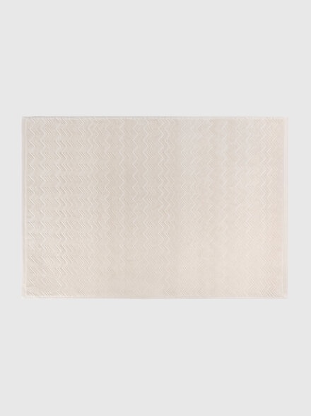 Alfombrilla de baño Chalk 60x90 cm de algodón en zigzag, Marròn - 1D3SP9996521