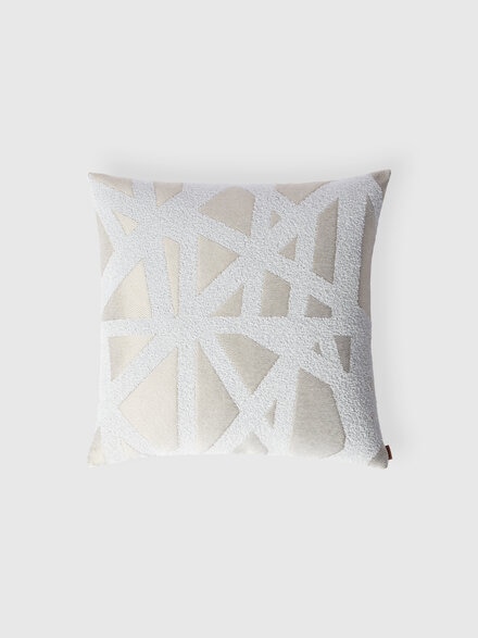 Bouclé Nastri outdoor cushion 50x50 cm, White  - 1D4CU00772201