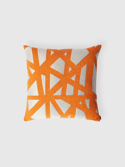 Bouclé Nastri outdoor cushion 50x50 cm, Orange - 1D4CU00772591