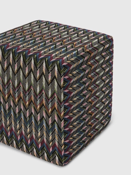 Puf cúbico Stride 40x40x40 cm, Negro    - 1D4LV00014160
