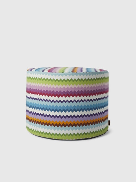 Cylinder Riverbero Pouf 40x30 cm, Pink & Multicoloured - 1D4LV00021125