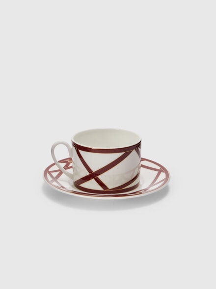 Nastri Set of 2 tea cups & saucers, Red  - 1D4OG0002728