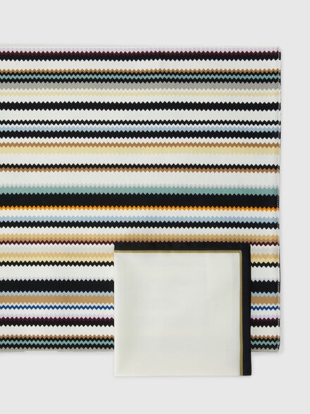 Set of two Nastri and Shangai placemats + two napkins , Black    - 1D4TV00504160