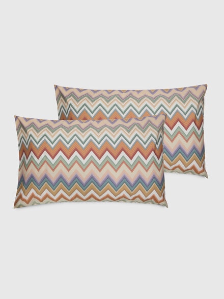 Kopfkissenbezug Andres Re Edition aus 100% Baumwolle mit Zig-Zag-Muster, Schwarz Mehrfarbig  - 1E3LFS0004160