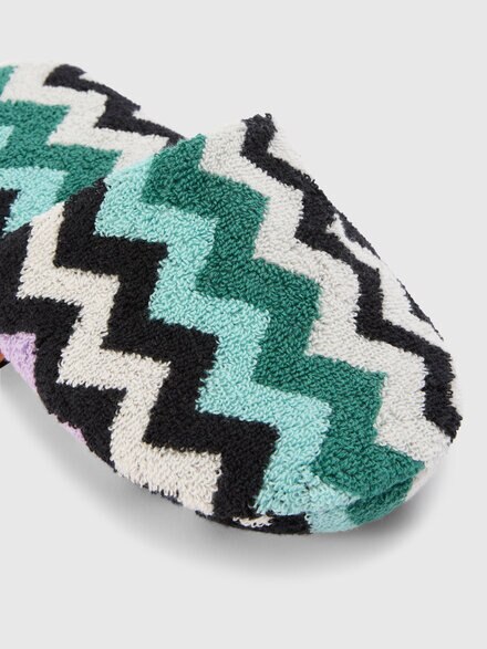 Best cotton terry slippers zig zag, Multicoloured  - 1E3OG00004100