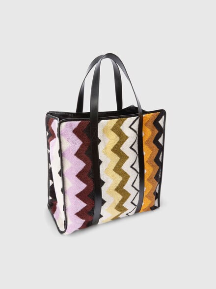 Murrina Home Bag 40x40 cm aus 100% Baumwolle mit Chevron-Muster, Mehrfarbig  - 1E3OG00005100