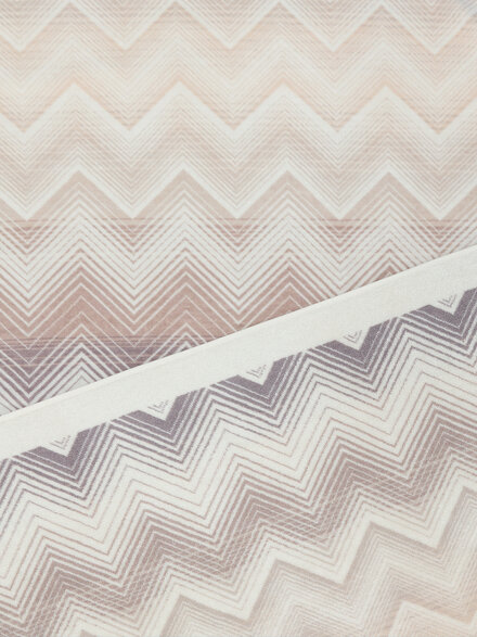 Strandtuch Marea aus 100% Baumwolle 180x100 cm mit Zig-Zag-Muster, Beige - 1E3SP99121211