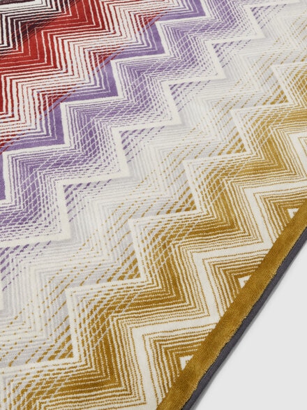 Marea Bath Mat 100% cotton with chevron pattern 70x160 cm 1000 gr/m², Multicoloured  - 1E3SP99167100