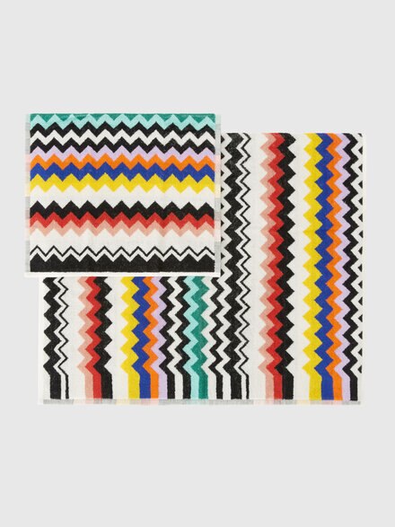 Two-piece Best bath set in cotton terry, Multicoloured  - 1E3SP99168100