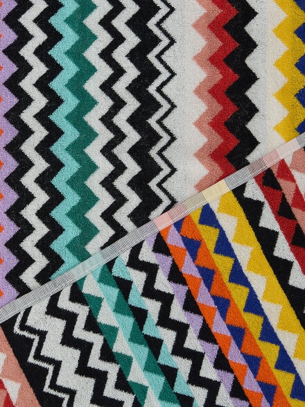 Five-piece Bath bath set in cotton terry, Multicoloured  - 1E3SP99169100