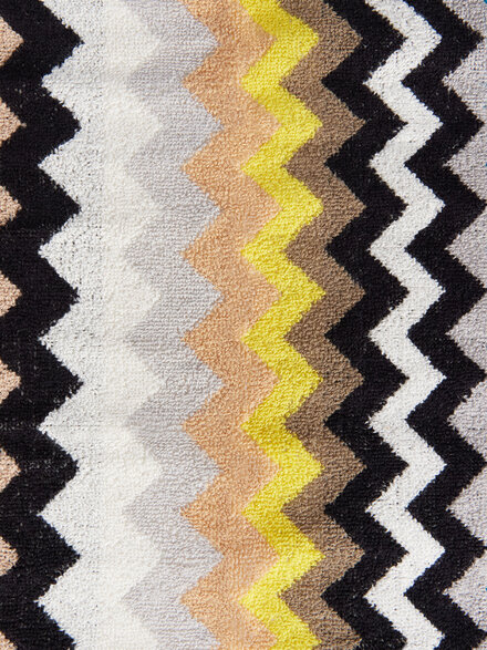 Best set of six pure cotton face towels, Black Multicoloured  - 1E3SP99183160