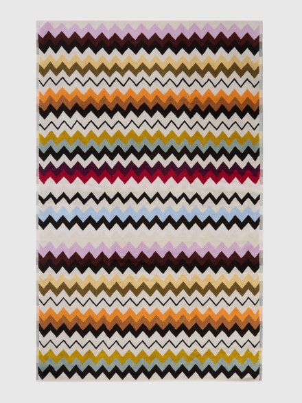 Murrinabath towel 100x160 cm zig zag in cotton terry, Multicoloured  - 1E3SP99186100