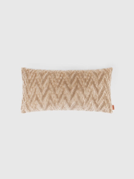 Fossile Indoor Cushion 30x60 cm with chevron pattern, Beige - 1E4CU0070848