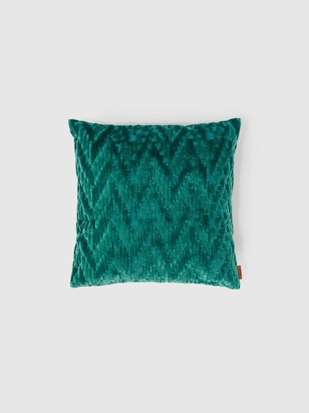 Cuscino da interno Fossile 40x40 cm con motivo chevron, Blu - 1E4CU0070974