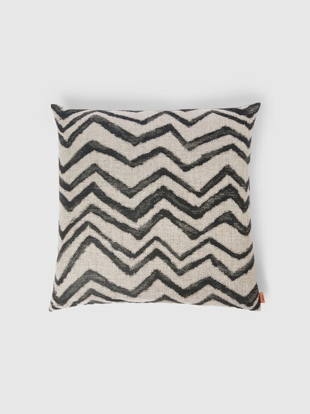 Cuscino da interno Graffiti 60x60 cm con motivo chevron, Beige & Multicolore  - 1E4CU00716172