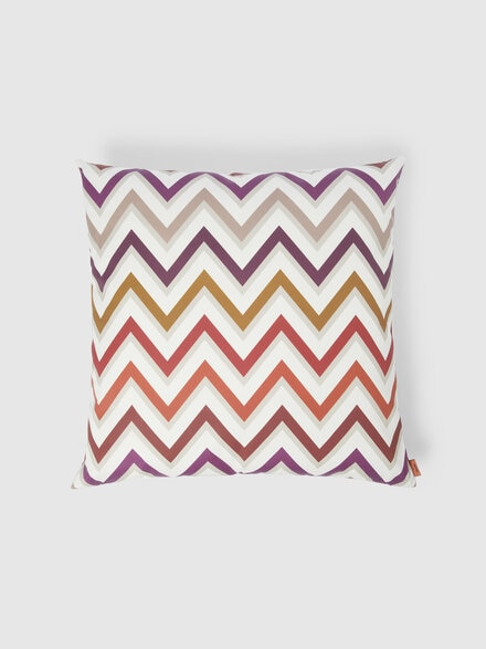 Outdoor cushion Watamu 60x60 cm in technical fabric zig zag, Red & Multicoloured - 1E4CU00729156