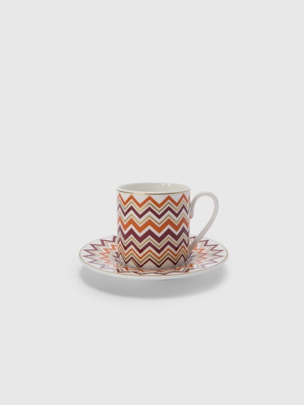 Iconic Set of 6 coffee cups & saucers, Multicoloured  - 1E4OG00008100