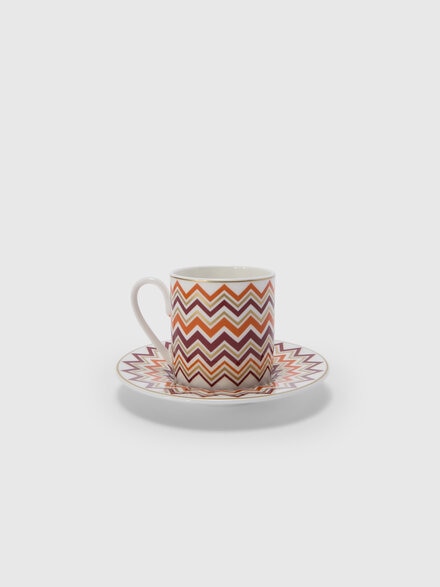 Iconic Set of 6 coffee cups & saucers, Multicoloured  - 1E4OG00008100