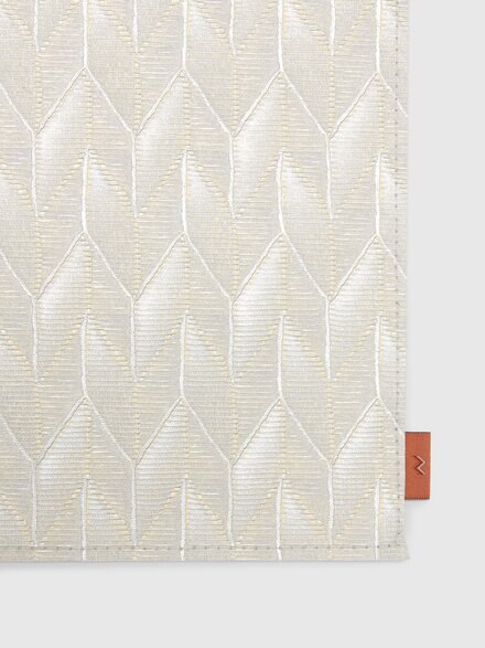 Set of two Sestriere placemats 35x48 cm with geometric pattern, Brown - 1E4TV0050341