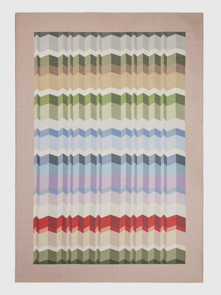 Cervinia virgin wool and modal plaid 133x179 cm, Beige & Multicoloured  - 1F3PL99102148