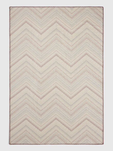 Catullo 130x190 cm wool and cashmere blanket, Beige & Multicoloured  - 1F3PL99107148