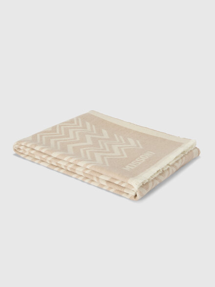 Plaid in lana e cachemire Cortina 144x186 cm, Beige - 1F3PL9910848