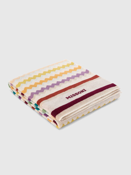 Watamu cotton terry beach towel 180x100 cm, Multicoloured  - 1F3SP99103100