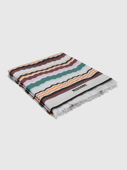 Toalla de playa Aura Fouta en rizo de algod&oacute;n 140x180 cm, Multicolor  - 1F3SP99104100