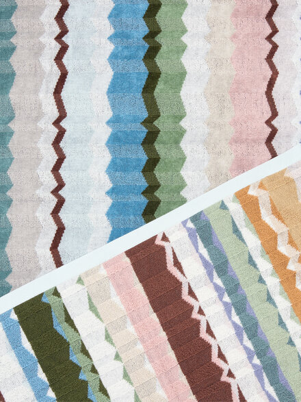 Eva cotton terry bath towel 100x150 cm, Multicoloured  - 1F3SP99118100