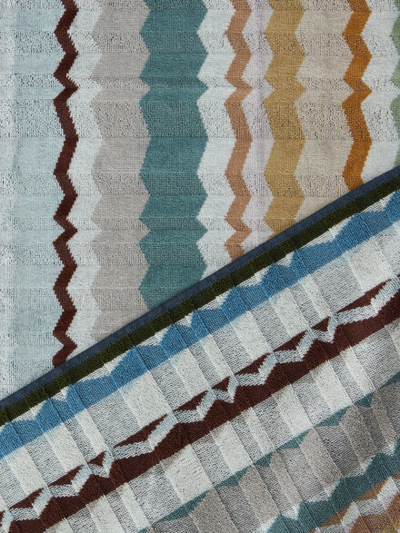 Eva two-piece cotton towel set, Multicoloured  - 1F3SP99119100