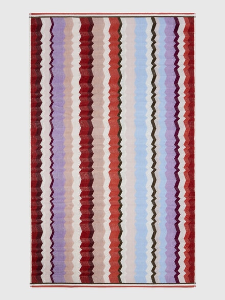 Eva two-piece cotton towel set, Red  Multicoloured - 1F3SP99119156