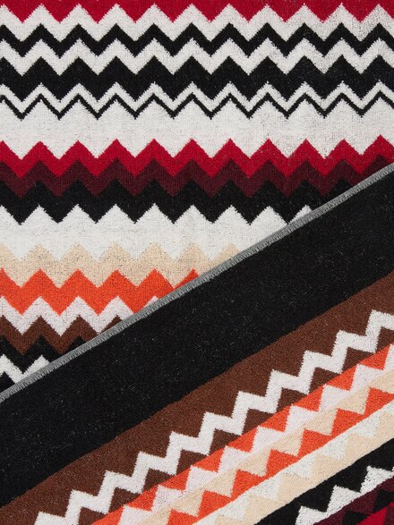 Best cotton terry beach towel 180x100 cm, Red & Multicoloured - 1F3SP99126156