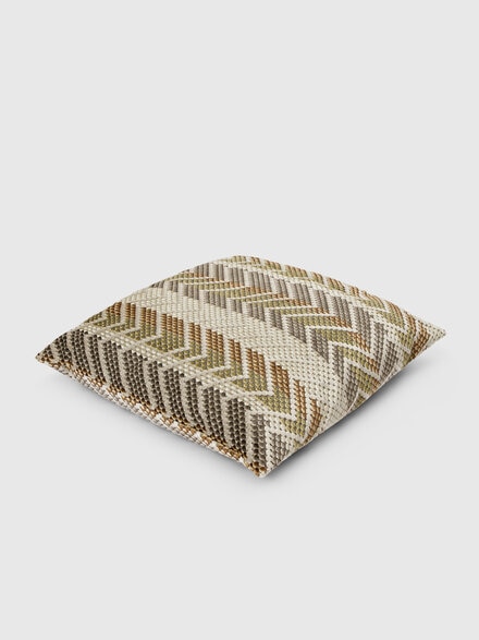 Squame viscose-blend cushion 60x60 cm, Beige & Multicoloured  - 1F4CU00703148