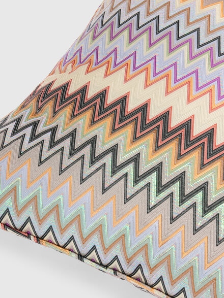 وسادة Masuleh من مزيج الحرير 45&times;45 سم, أحمر و متعدد الألوان - 1F4CU00708156