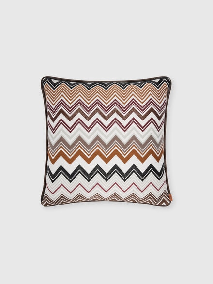 Pantelleria Kissen aus Baumwollmischgewebe 45x45 cm, Braun Mehrfarbig  - 1F4CU00717138