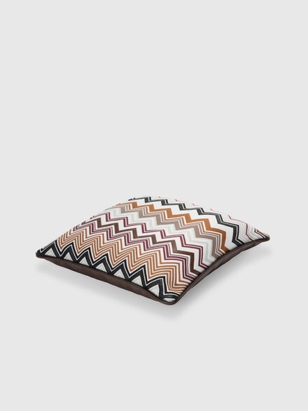 Pantelleria Kissen aus Baumwollmischgewebe 45x45 cm, Braun Mehrfarbig  - 1F4CU00717138