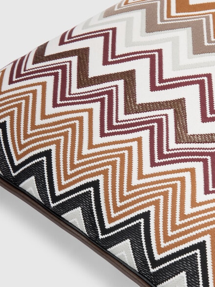 Pantelleria Kissen aus Baumwollmischgewebe 45x45 cm, Braun Mehrfarbig  - 1F4CU00717138