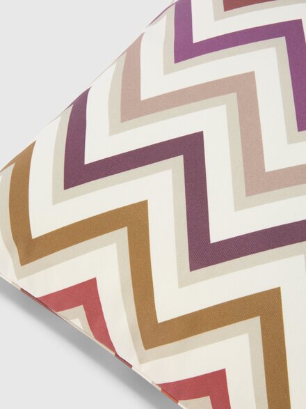 Outdoor cushion Watamu 45x45 cm in technical fabric zig zag, Red  - 1F4CU00729156