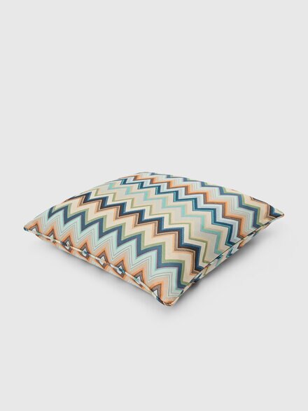 Agadir cotton-blend cushion 60x60 cm, Blue & Multicoloured  - 1F4CU00731150