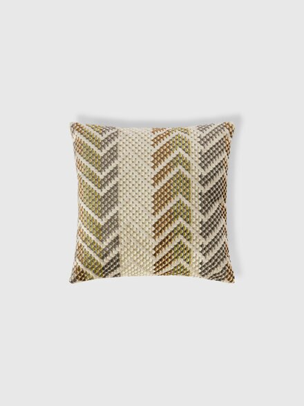 Squame cushion 40x40 cm, Beige & Multicoloured  - 1F4CU00736148