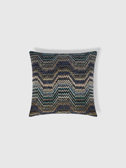 Amalfi cotton-blend cushion 40x40 cm, Blue & Multicoloured  - 1F4CU00757150