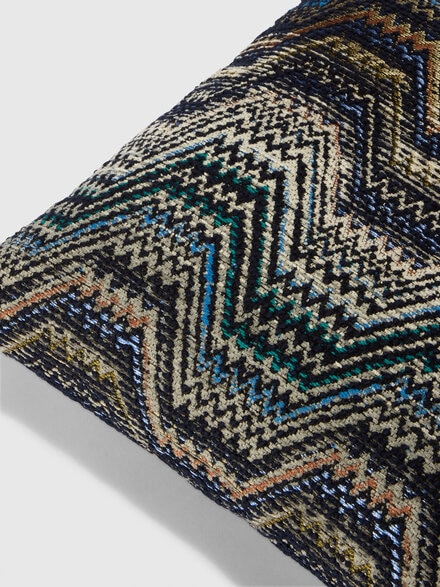 Amalfi cotton-blend cushion 40x40 cm, Blue & Multicoloured  - 1F4CU00757150