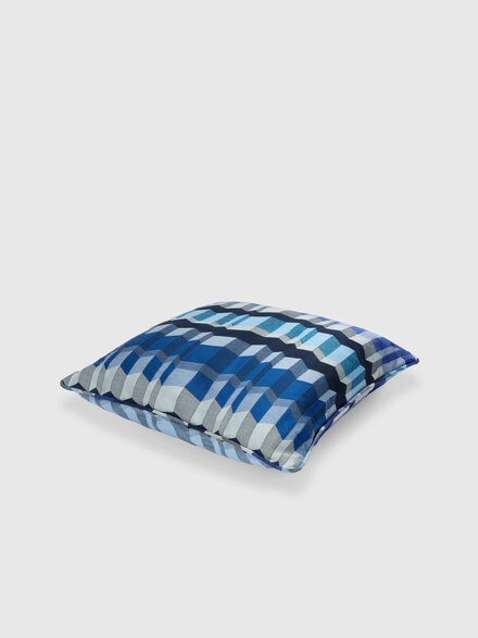 Positano cotton-blend cushion 40x40 cm, Blue & Multicoloured  - 1F4CU00759150