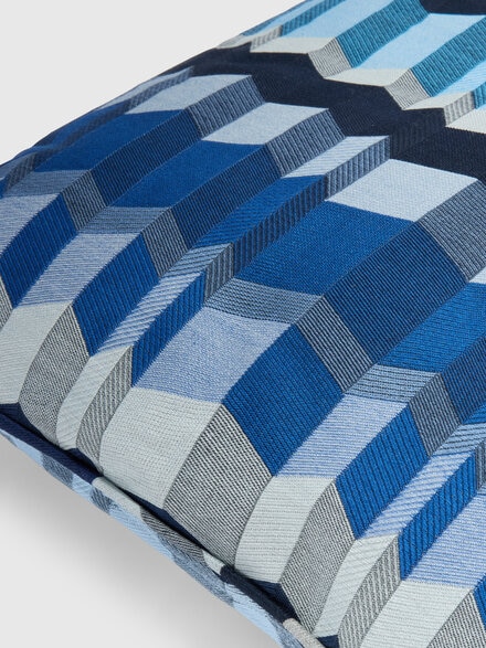 Positano cotton-blend cushion 40x40 cm, Blue & Multicoloured  - 1F4CU00759150