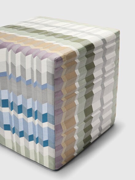 Positano cubic pouf 40x40x40 cm, Multicoloured  - 1F4LV00011100