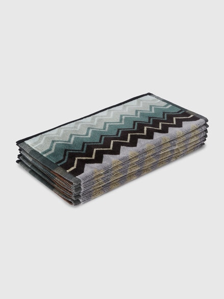 Giacomo face towels 30x30 cm 6 pieces, Green - 1G3SP99904165
