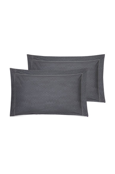 Jo Pillowcases 2-Piece Set, Grey - 1J3LF0000186