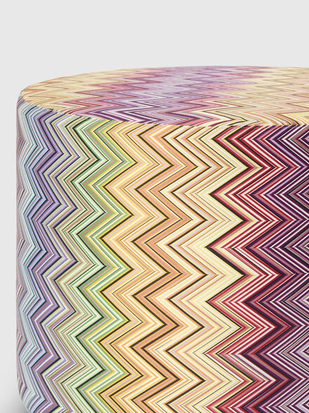 Jarris cylindrical pouf 40x30 cm, Red & Multicoloured - 1J4LV00066156